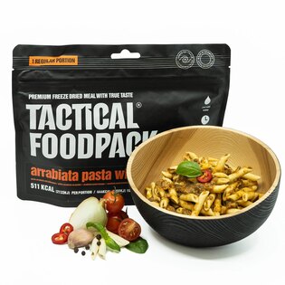 Dehydrované jedlo Cestoviny Arrabiata s kuracím mäsom Tactical Foodpack®