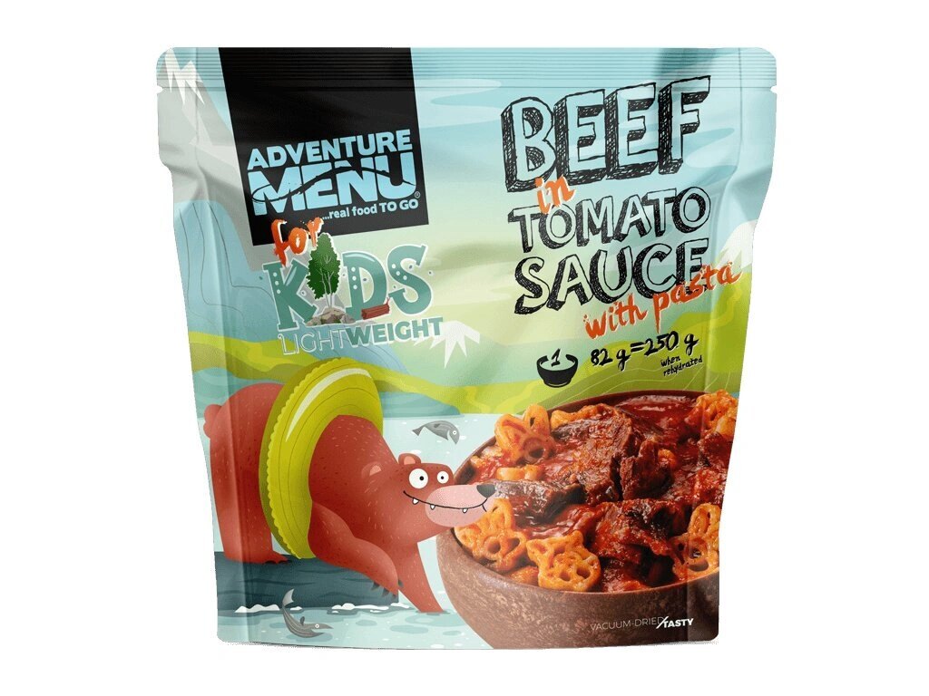 Hovädzie v rajčinovej omáčke s cestovinami Adventure Menu®, 250 g