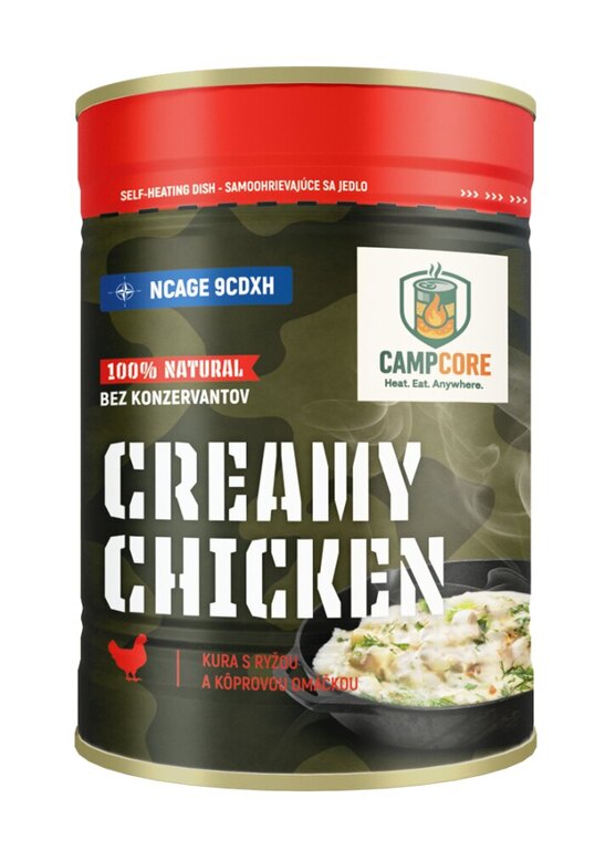 Konzerva Creamy Chicken CampCore® / samoohrev