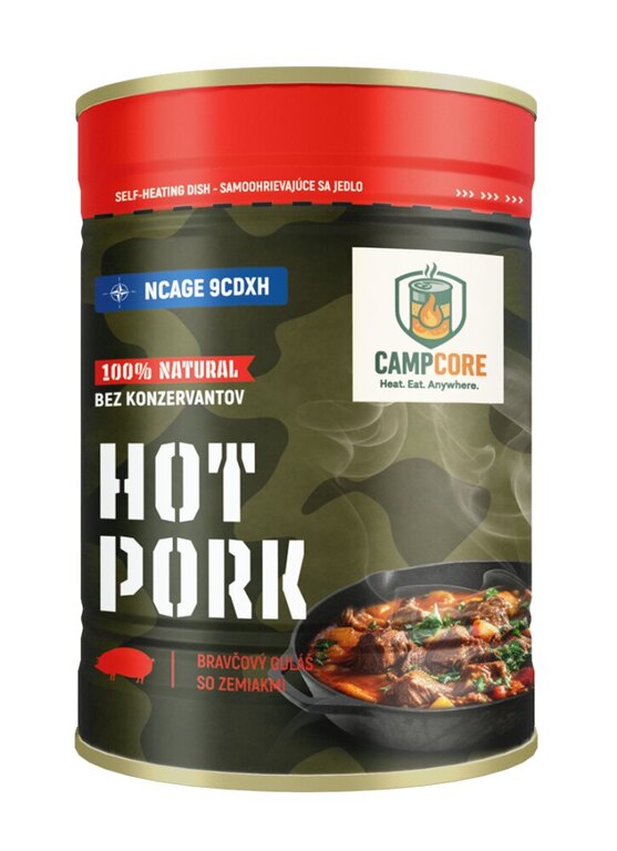 Konzerva Hot Pork CampCore® / samoohrev