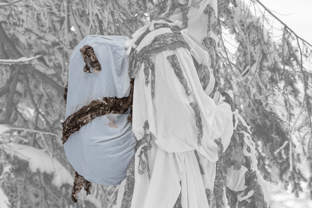 Maskovací oblek na batoh Reversible Ghosthood® IRR