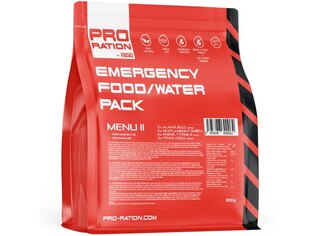 Núdzová potravinová dávka Emergency Food / Water Pro Ration®, MENU II