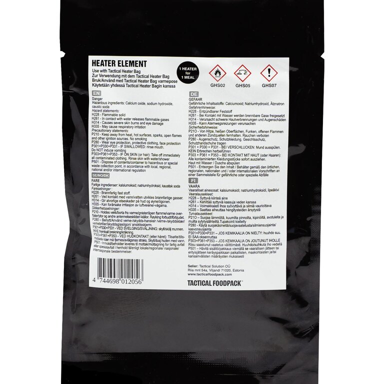 Samoohrevná kapsula Heater Element Tactical Foodpack®