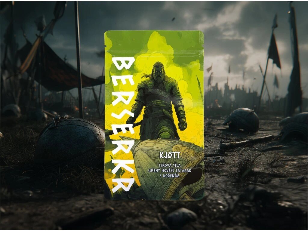 Sušené hovädzie mäso / jerky KJOTT - Sušený tatarák Berserker®
