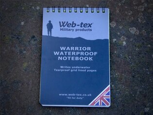 Vodovzdorný zápisník Warrior Web-Tex®